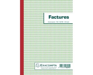 Doorschrijfpapier Facturen 21x14,8cm 50 bladen triple zelfkopiërend