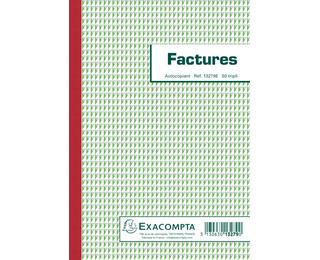 Manifold Factures 21x14,8cm 50 feuillets tripli autocopiants