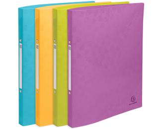 Ringbuch 2 Ringe 15mm, Recycling-PP, Kollektion Pop'N Co - Farben sortiert