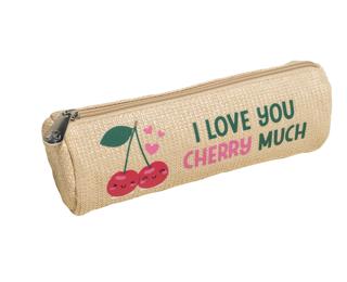 Trousse ronde effet rotin FRUITY - Visuels assortis