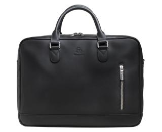Sacoche ordinateur Urban cuir - Noir