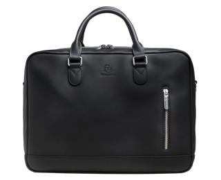 Sacoche ordinateur Urban cuir - Noir
