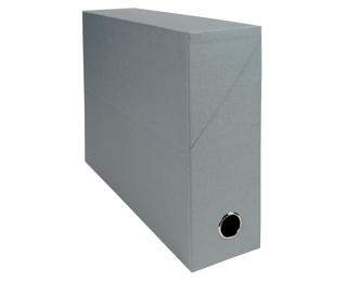 Scatola per progetti dorso 90mm cartoncino tellato - 25,5x34cm - Grigio