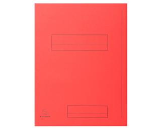 Paquet de 50 chemises imprimées 2 rabats SUPER 210 - 24x32cm - Rouge