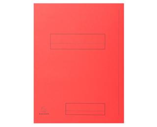Pk 50 Folders SUPER 210 Print 2 Flap Ast - Red