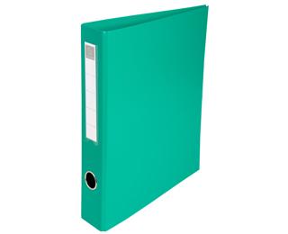 Classeur rembordé PVC 4 anneaux en D de 40mm en 3ème de couverture - A4 maxi - Vert