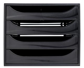 Cassettiera Ecobox Ecoblack 4 cassetti