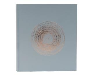 Fotoalbum 60 Seiten weiß, 29x32cm, Ellipse - Grau