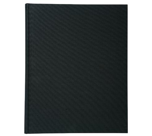 Registre Folioté Numéroté Vertical 30x21,5 Cm - 100 Pages Quadrillé Noir Premium