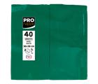 Pack of 40 Micro-Embossed 1/8 Wadded Napkings, 38x38cm.