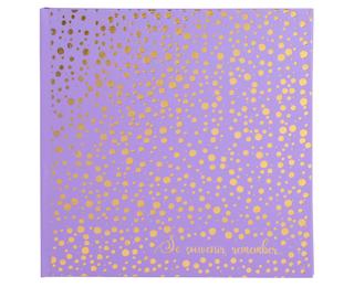 Fotoalbum 30 Seiten weiß 25x25cm, Plum' Violett - Violett