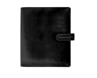 Organiseur Exatime 21 Napoli - cuir pleine fleur 19 x 23 cm Semainier Septembre 2025 à Décembre 2026 - 16 mois - Noir