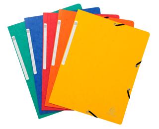 Cartelle con elastici senza aletta cartoncino lustré 355 g/mq - A4