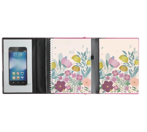 EXACOMPTA - 1 Agenda Professionnel Journalier EASYDAY JOURNAL 17 ONDINE - Visuels Assortis Aléatoires - Format 12 X 17 Cm - Janvier 2026 à Décembre 2026