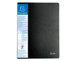 Protège-documents en polypropylène rigide avec porte étiquette 3 faces Up Line Opaque 120 vues - A4 