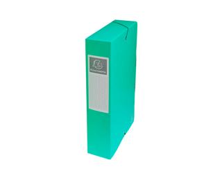 Boite de classement Exabox Dos 60mm Carte lustrée - A4 - Vert