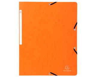 Cartelle con elastici senza aletta cartoncino lustré 400 g/mq - A4 - Arancio