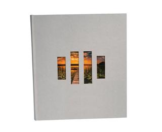 Book album 60 pages black 29x32cm MILANO - Grey