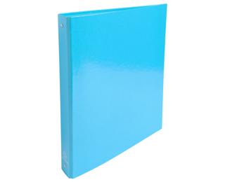Raccoglitore 4 anelli 30mm cartoncino Iderama - A4 - Azzurro