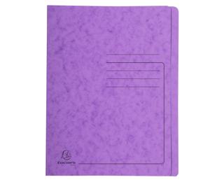 Chemise à lamelle carte lustrée 355gm2 - A4 - Violet