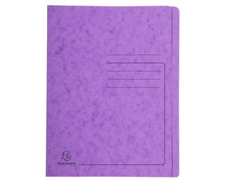 Chemise à lamelle carte lustrée 355gm2 - A4 - Violet