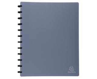 Protège-documents à anneaux et pochettes détachables 60 vues - A4 - Gris
