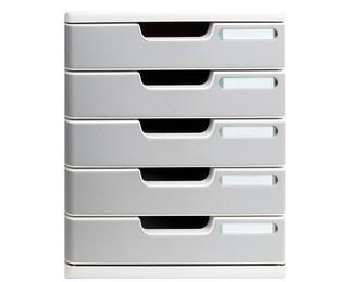 Cassettiera Modulo Office 5 cassetti chiusi - Granito