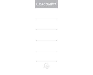 Exacompta Adhesive Spine Labels For Lever Arch Files - Pack of 10 - 80mm 