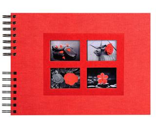 Fotoalbum PASSION - spiraalgebonden - 50 zwarte bladen - 32x22cm