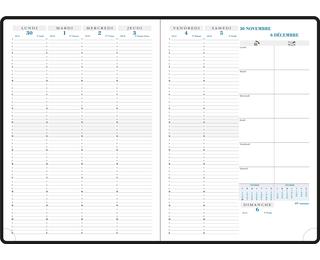 Recharge Agenda de bureau Consultations 29 21 x 29,7 cm Semainier Janvier à Décembre 2027