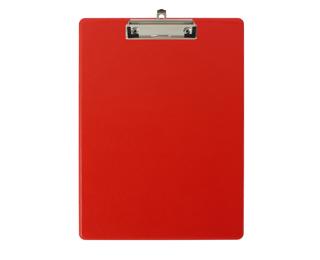 Clipboard with back pocket PP A4 black - Red