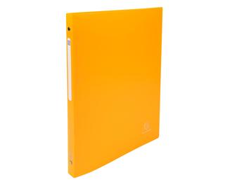Ringbuch aus PP 500µ mit 4 Ringen 15mm, Rücken 20mm, blickdicht, für Format DIN A4 - Gelb