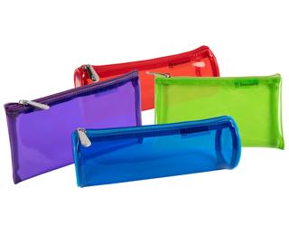 Trousse IDERAMA PVC 2 formes et 4 couleurs assorties - Couleurs assorties