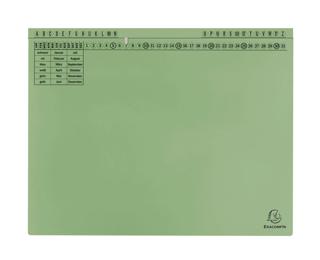 Exaflex Standard, Hängehefter mit 1 Abheftvorrichtung, 265x318mm, Packung mit 25 Stück - Grün