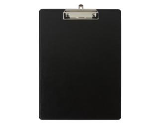 Clipboard with back pocket PP A4 black 