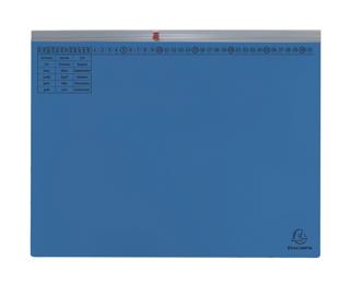 Exaflex Premium, Kanzlei Hängehefter, 1 Abheftvorrichtung, Linksheftung, 265x318mm, Packung mit 25 Stück - Blau