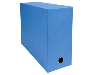 Cajas de transferencias papel aspecto tejido Papel aspecto tejido - Lomo: 120 mm - A4 - Azul claro