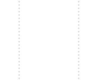 2000 feuilles de listing blanc 240x12'' 1pli microperforations 4 côtés Bandes Caroll Détachables Papier Clairalfa 80g 