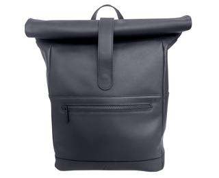 Sac à dos ordinateur Roll-it cuir - Noir