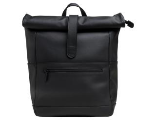 Zaino portacomputer Roll-it pelle nero - Nero