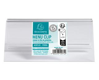Porte-carte clip L100mm