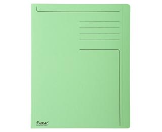Chemise rigide à bord décalé Forever® 280g/m2 avec impression - 24x32cm - Vert vif
