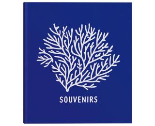 Album livre 60 pages blanches Corail - Bleu royal brillant