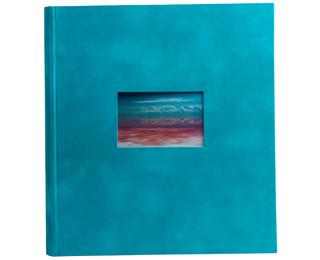 Boekgebonden fotoalbum 60 witte pagina's Skandi - Turkoois