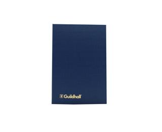 Exacompta Guildhall Account Book 298 x 203mm in Size, Hardback Vinyl Cover, 95gsm Ledger Quality Paper, Traditionally Sewn 7 Cash Columns - Blue