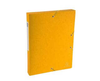 Boite de classement Exabox Dos 40mm Carte lustrée Scotten - A4 - Jaune