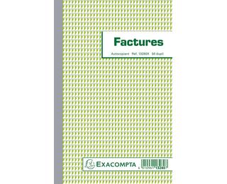 Manifold Factures 21x13,5cm 50 feuillets double autocopiant Texte en Français