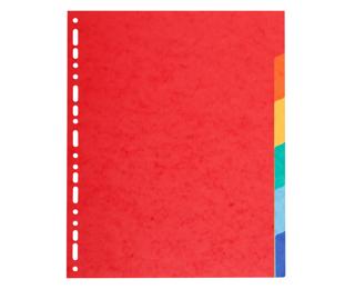 Tabbladen gerecycleerd karton 220g - 6 tabs - A4 maxi 