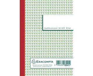 Triplicate book squared 50 pages 14,8x10cm
