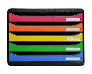 Module de classement Big Box Plus horizon 5 tiroirs Glossy - Arlequin
